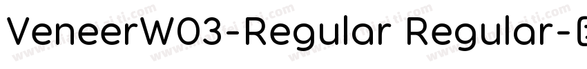 VeneerW03-Regular Regular字体转换